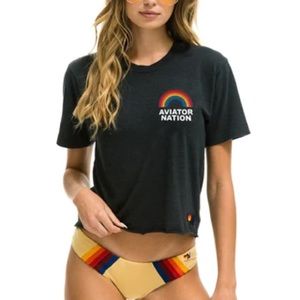 size M aviator nation boyfriend tee